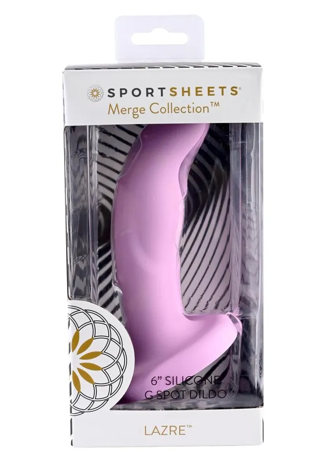 Female Sex Toys Lazre Silicone Curved Dildo with Suction Cup Sportsheets