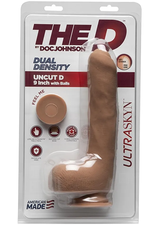 Female Sex Toys The D The D Uncut D Ultraskyn Dildo with Balls