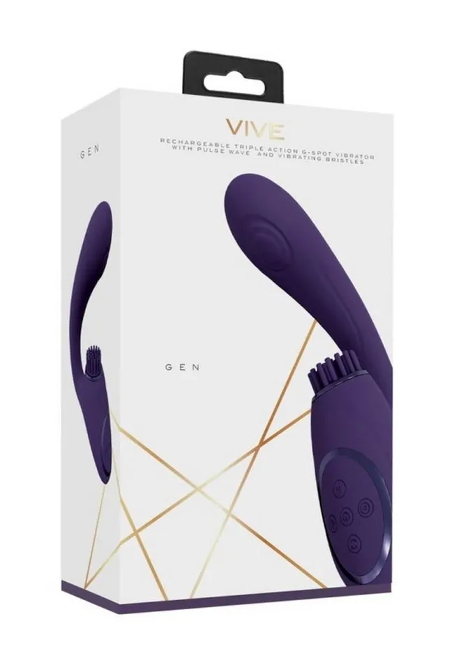 Female Sex Toys Vive by Shots Vive Gen Rechargeable Silicone Triple Motor GSpot Vibrator with Pulse Wave Female Sex Toys Vive by Shots Vive Gen Rechargeable Silicone Triple Motor GSpot Vibrator with Pulse Wave