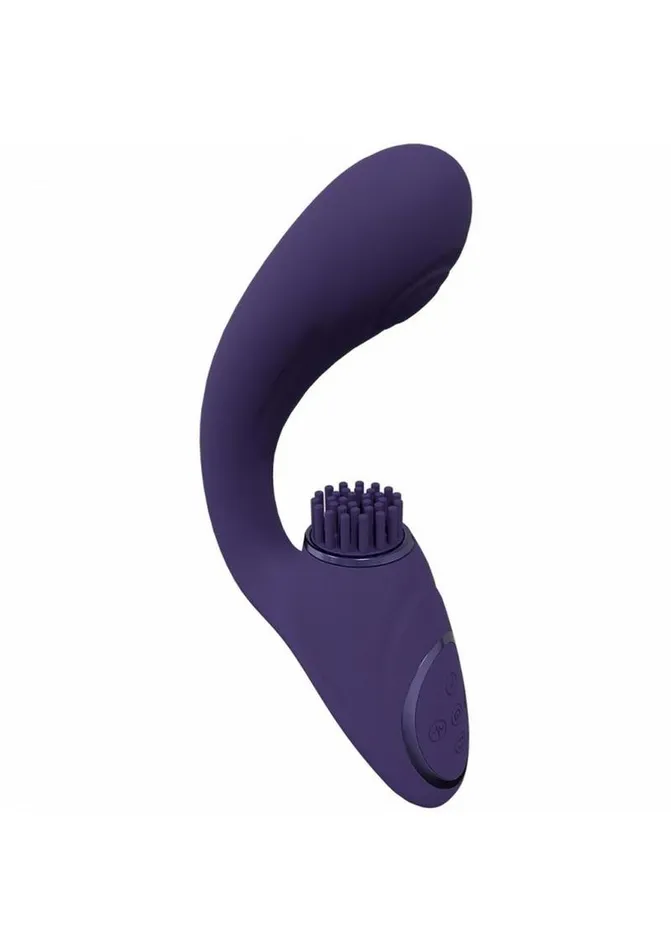Female Sex Toys Vive by Shots Vive Gen Rechargeable Silicone Triple Motor GSpot Vibrator with Pulse Wave