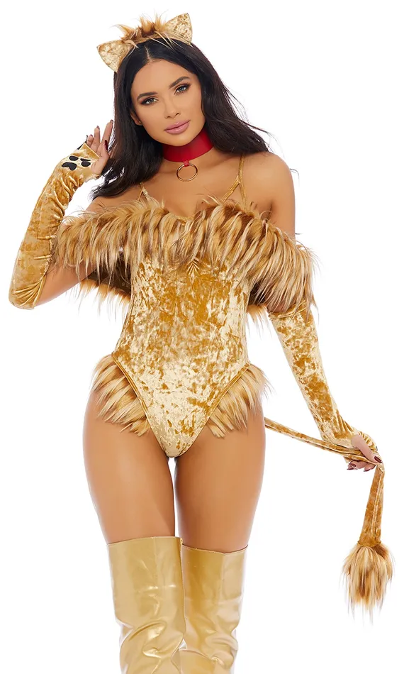 Forplay Inc A Scaredy Lion Sexy Movie Character Costume Vibrators