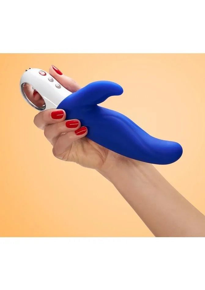 Fun Factory Lady Bi Silicone Vibrator with Clitoral Stimulator Ultramarine Female Sex Toys Fun Factory Lady Bi Silicone Vibrator with Clitoral Stimulator Ultramarine Female Sex Toys
