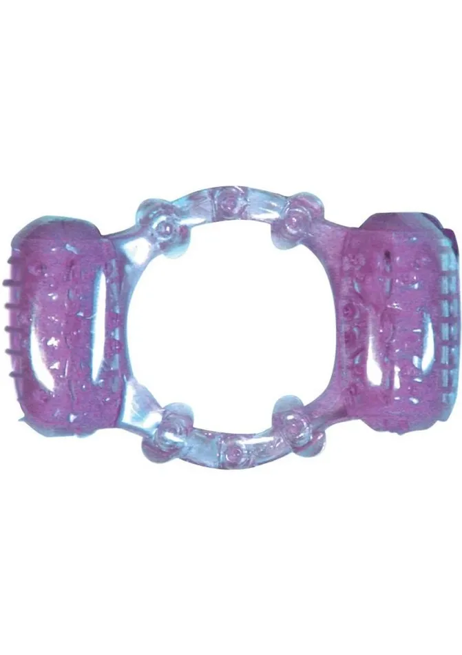 Hott Products Female Sex Toys Humm Dinger Double Dinger Dual Vibrating Cockring