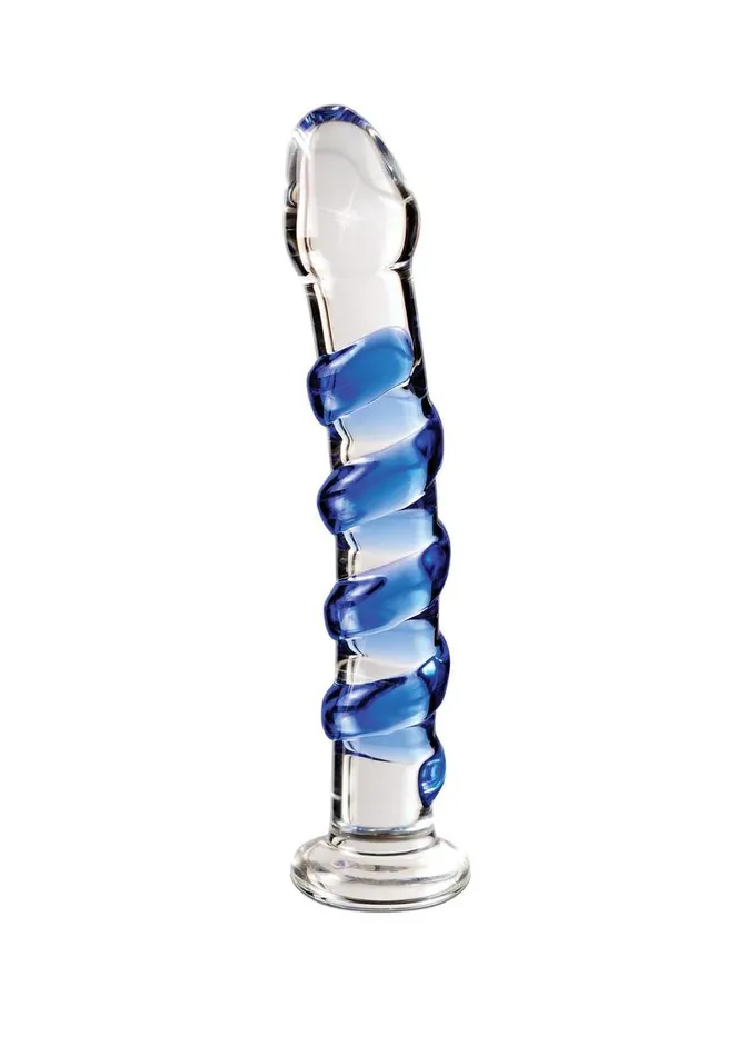 Icicles No 5 Textured Glass Dildo Icicles Dildos