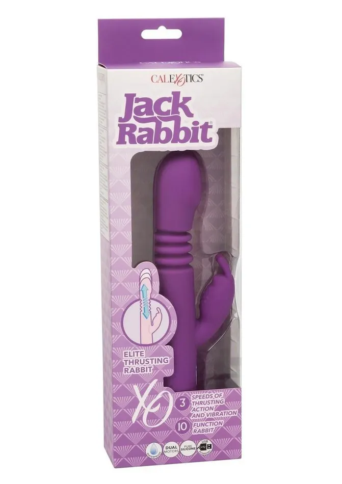Jack Rabbit Jack Rabbit Elite Thrusting Rabbit Silicone Rechargeable Vibrator Female Sex Toys Jack Rabbit Jack Rabbit Elite Thrusting Rabbit Silicone Rechargeable Vibrator Female Sex Toys