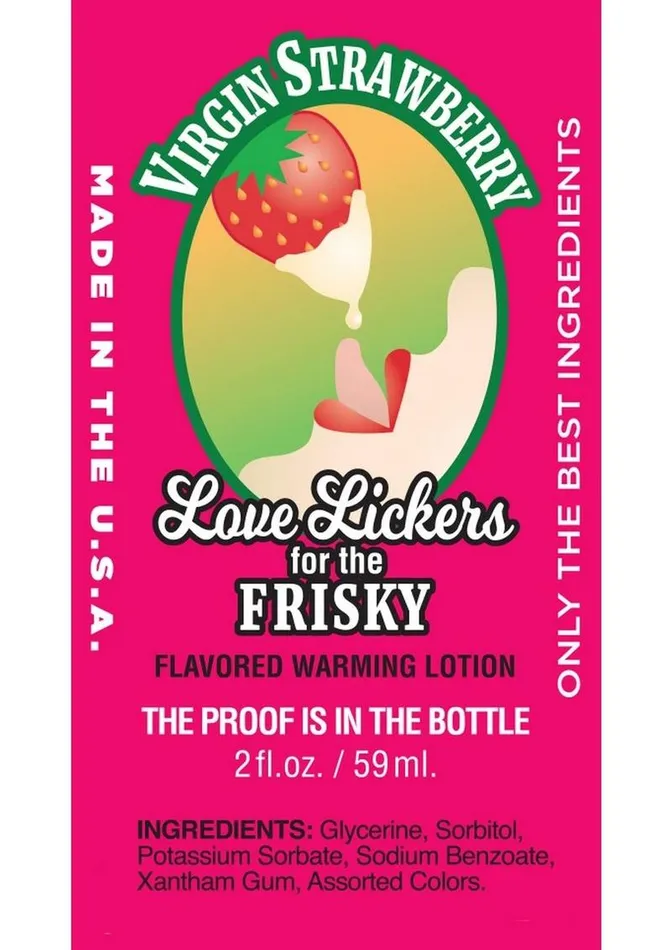 Love Lickers Love Lickers Strawberry Flavored Warming Massage Oil 2oz Virgin Strawberry Couples Love Lickers Love Lickers Strawberry Flavored Warming Massage Oil 2oz Virgin Strawberry Couples