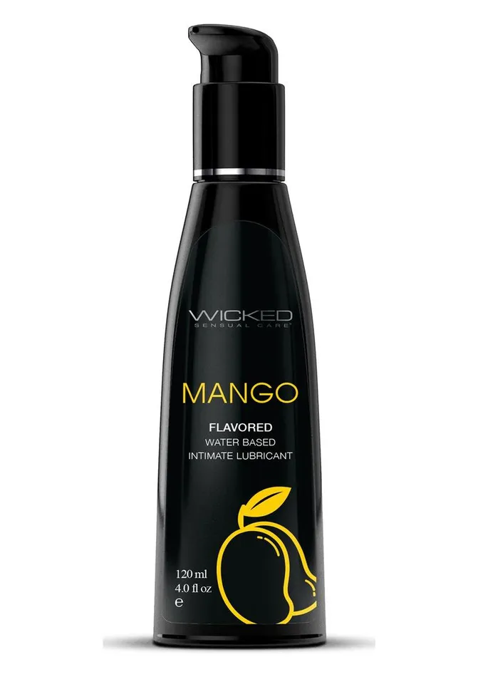 Lubricants Wicked Aqua Wicked Aqua Water Based Flavored Lubricant Mango