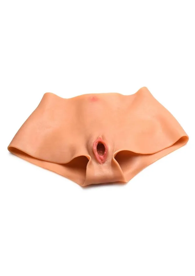 Male Sex Toys Master Series Master Series Pussy Panties Silicone Wearable VaginaAss Panties