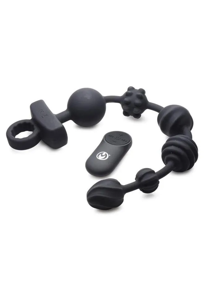 Male Sex Toys Master Series Master Series Vibrating Silicone Anal Beads with Remote Control Male Sex Toys Master Series Master Series Vibrating Silicone Anal Beads with Remote Control