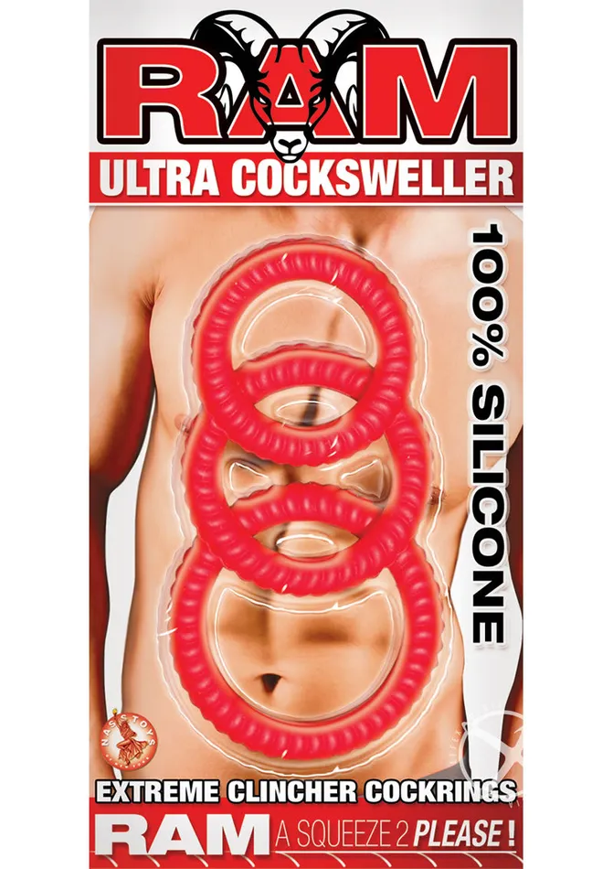 Male Sex Toys Ram Ultra Cocksweller Silicone Cock Rings Ram