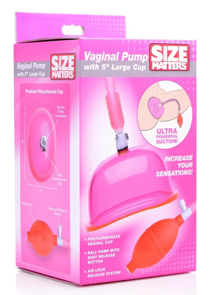 Male Sex Toys Size Matters Size Matters Vaginal Pump with 5in Large Cup