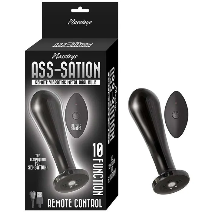 Nasstoys AssSation Remote Vibrating Metal Anal Bulb Nasstoys Anal