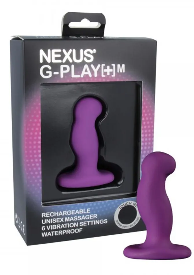 Nexus Nexus GPlayM Rechargeable Silicone GSpot and PSpot Vibrator Female Sex Toys