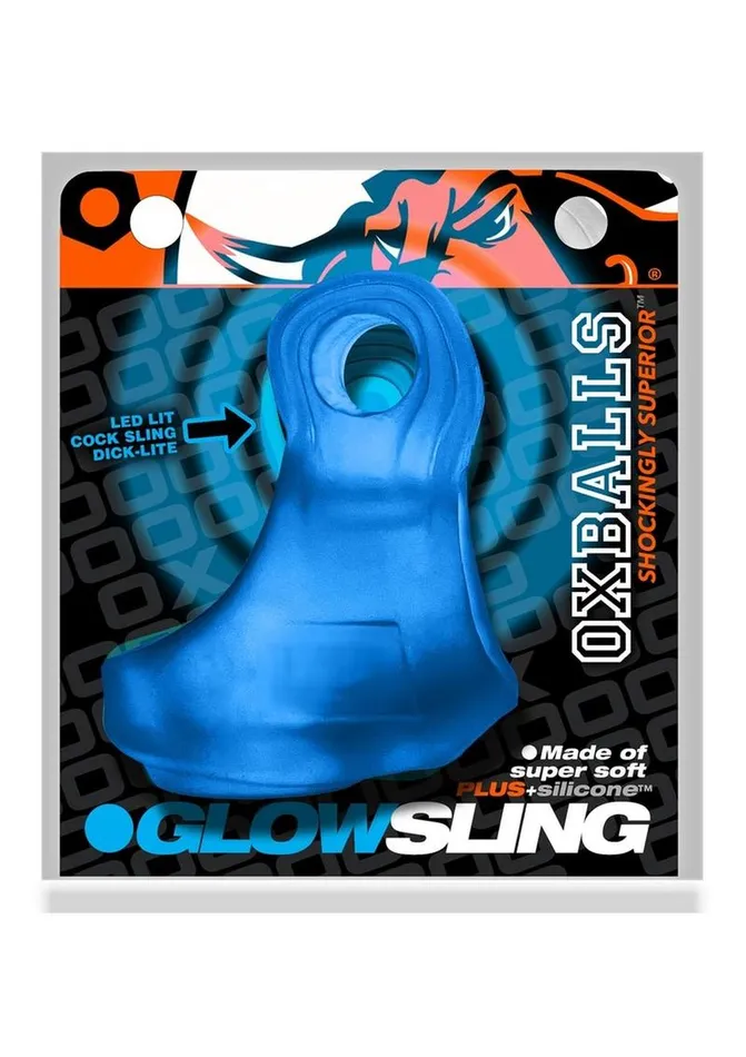 Oxballs Glowsling Cocksling Led Blue Ice Vibrators