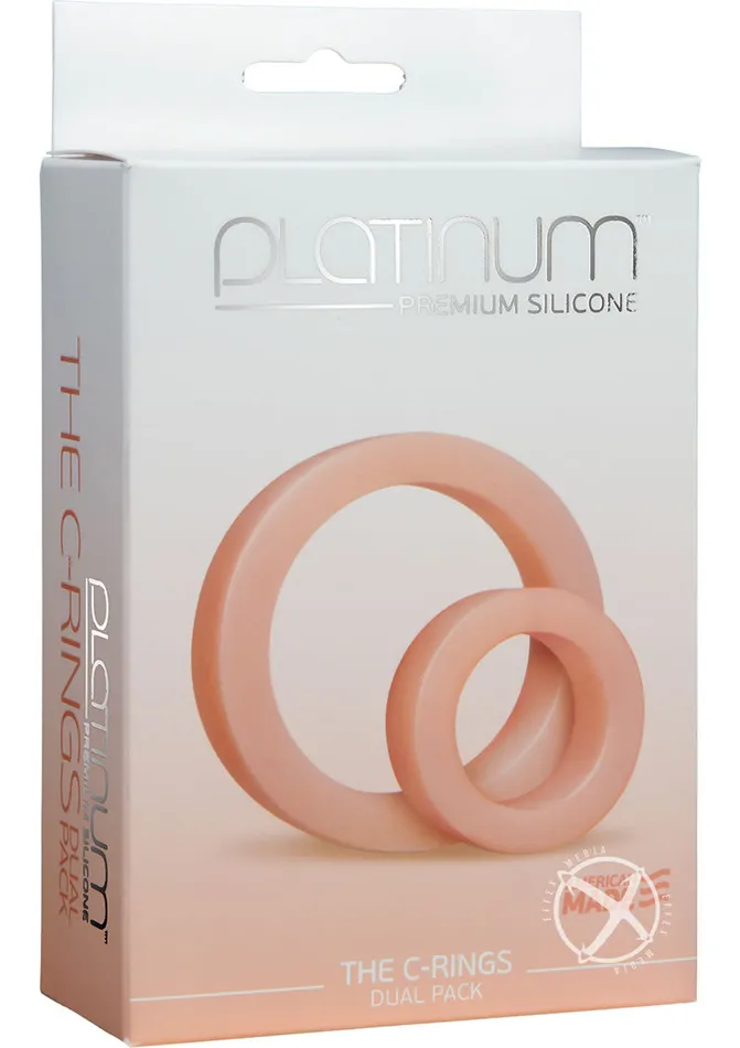 Platinum Premium Silicone The Cock Rings Dual Platinum Premium Silicone Dildos