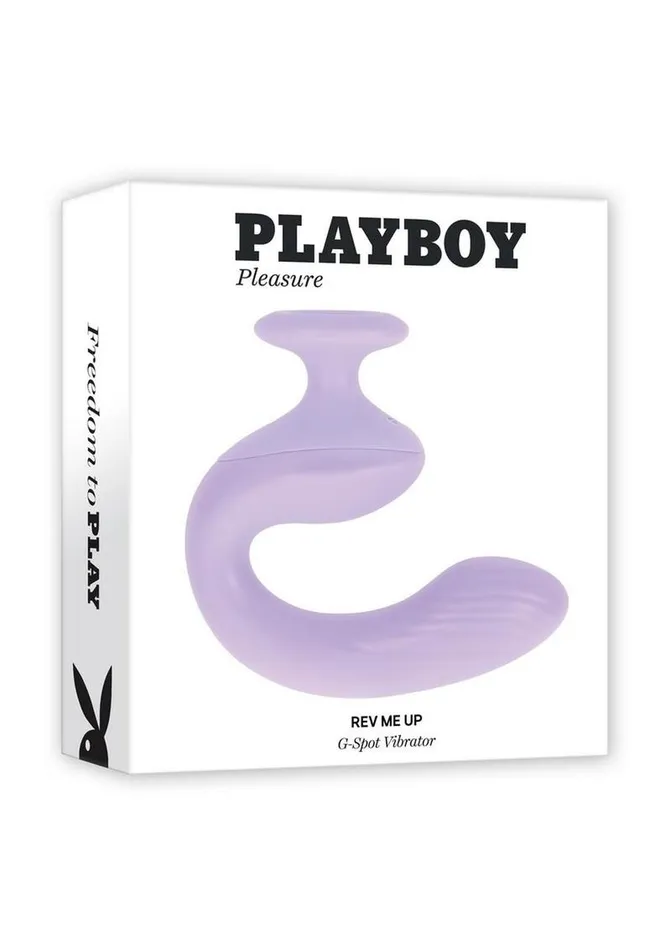 Playboy Female Sex Toys Playboy Rev Me Up Rechargeable Silicone Dual Vibrator with Clitoral Stimulator