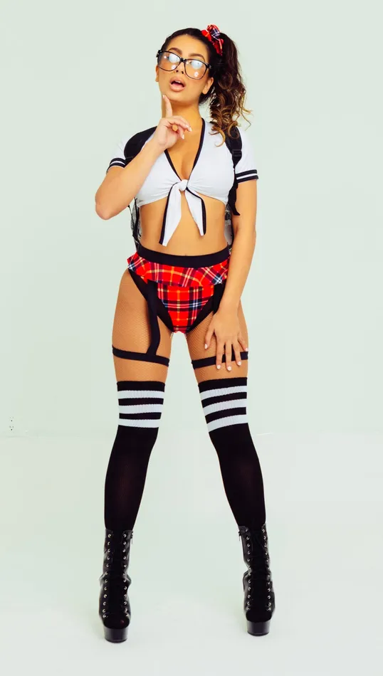 PlaythingsMiami Vibrators Exclusive Well Behaved School Girl Outfit