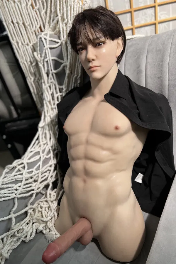 Realing Doll Male Sex Toys Muscular Silicone Head Male Sex Doll Torso Kirin