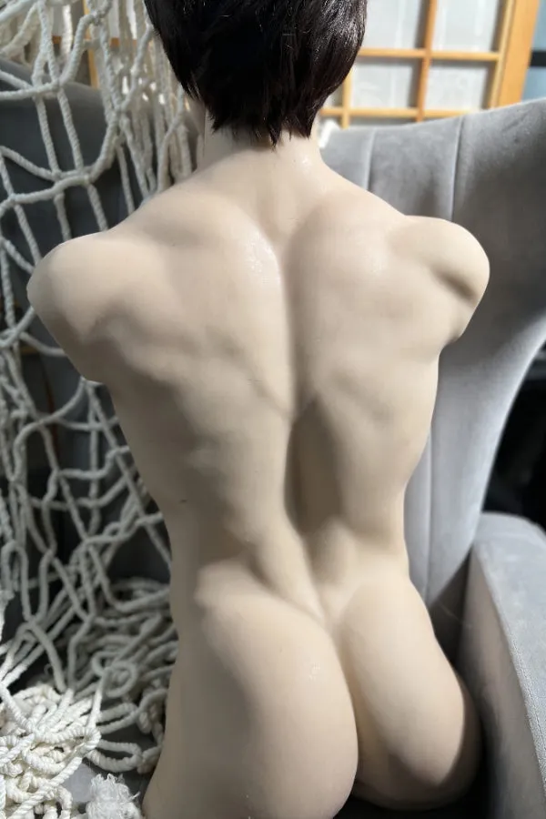 Realing Doll Male Sex Toys Muscular Silicone Head Male Sex Doll Torso Kirin