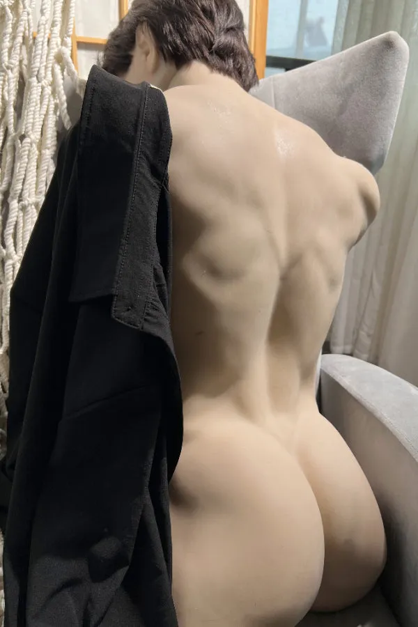 Realing Doll Male Sex Toys Muscular Silicone Head Male Sex Doll Torso Kirin