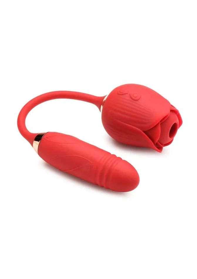 Rose Clit Stimulator Vibrating Egg Red Playthings Vibrators