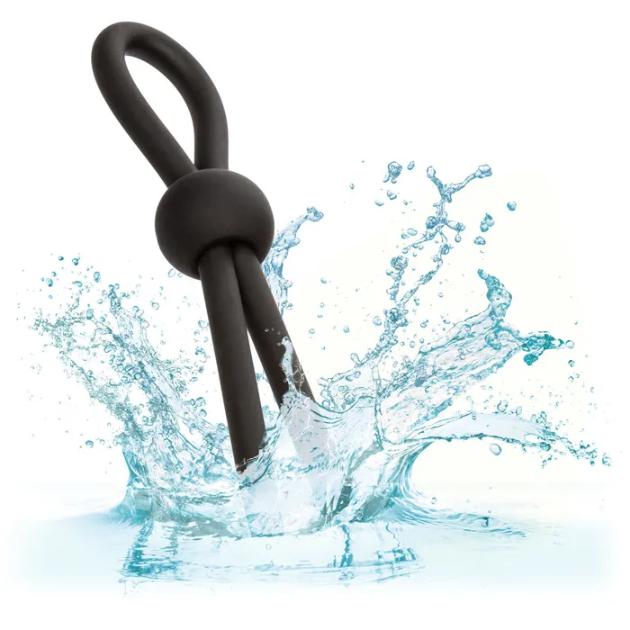 Alpha Liquid Silicone Lasso Black CalExotics Female Sex Toys Alpha Liquid Silicone Lasso Black CalExotics Female Sex Toys