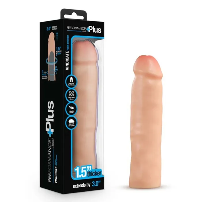 Anal Blush Performance Plus 3 Inch Silicone Penis Xtender Beige