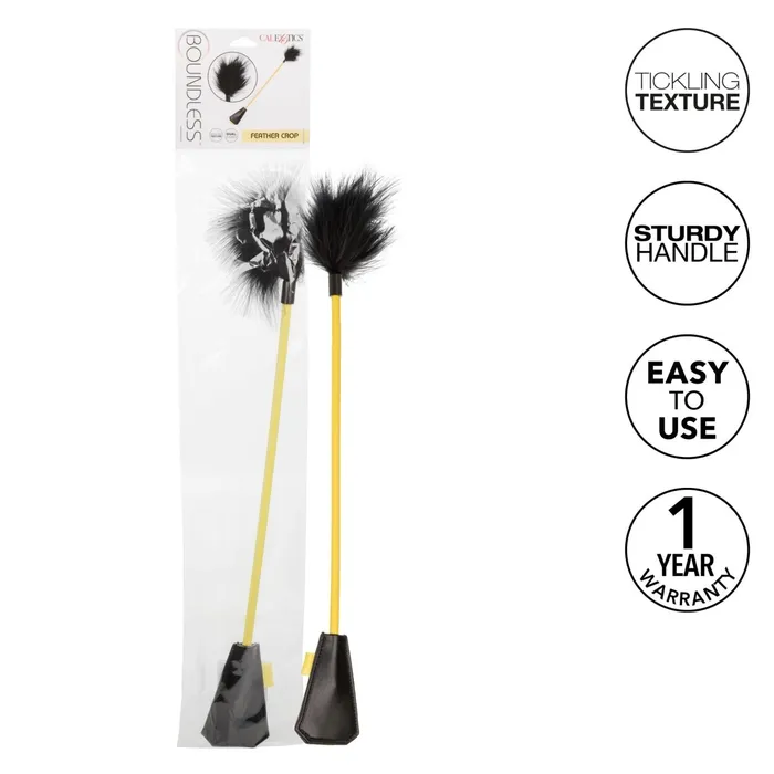 Anal CalExotics Boundless Feather Crop Black Anal CalExotics Boundless Feather Crop Black