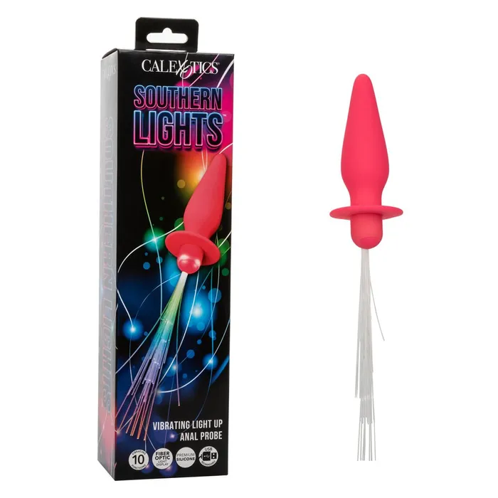 Anal CalExotics Southern Lights Vibrating Light Up Anal Probe Pink