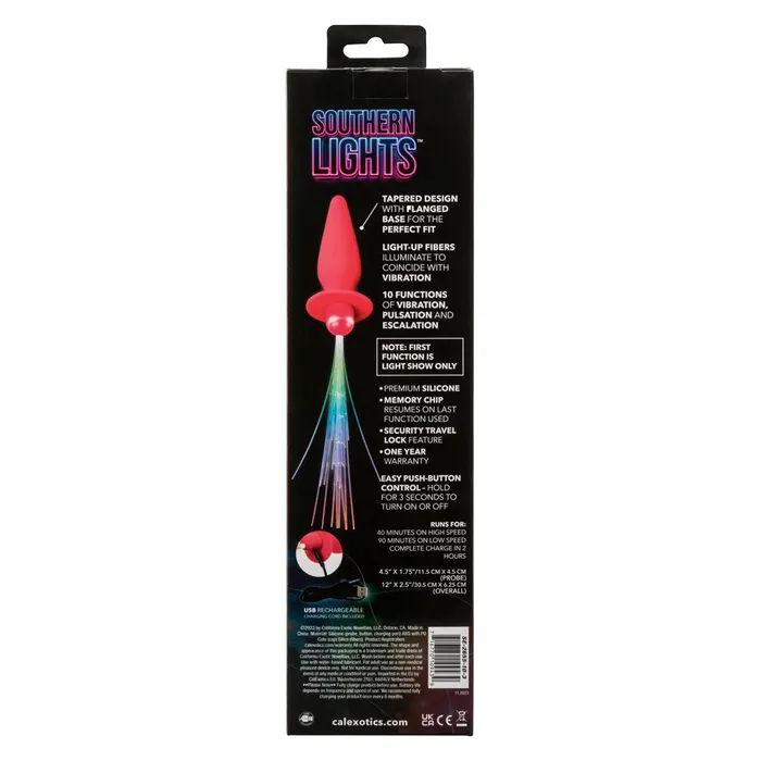 Anal CalExotics Southern Lights Vibrating Light Up Anal Probe Pink Anal CalExotics Southern Lights Vibrating Light Up Anal Probe Pink