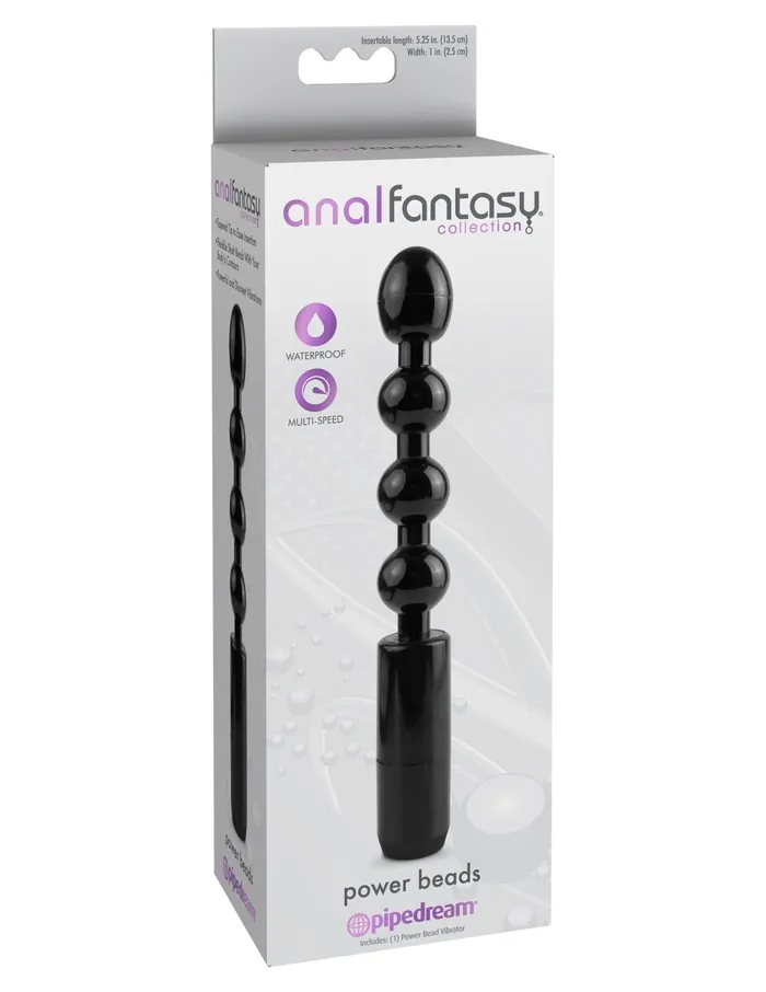Anal Fantasy Collection Power Beads Black Pipedream Anal