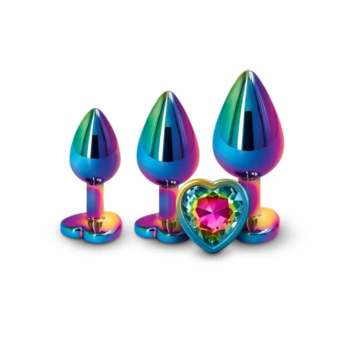 Anal nsnovelties Rear Assets Trainer Kit Multicolor Rainbow Heart