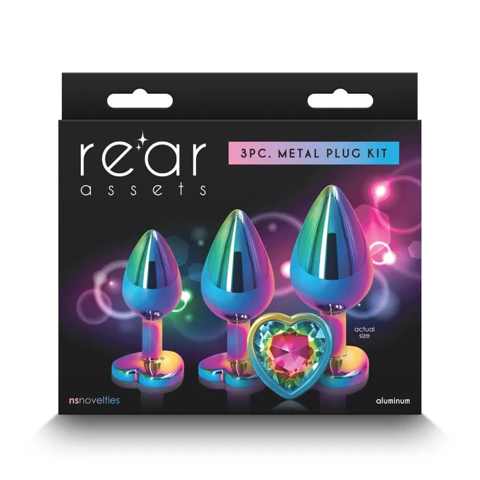 Anal nsnovelties Rear Assets Trainer Kit Multicolor Rainbow Heart Anal nsnovelties Rear Assets Trainer Kit Multicolor Rainbow Heart