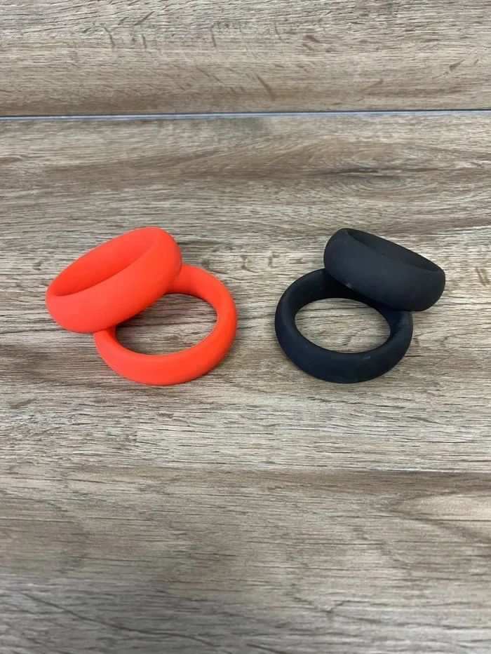 Ballisticmetal Male Sex Toys Silicone Donut Cockring Cock Ring Wide Style 34 Width Penis Band Enhancer