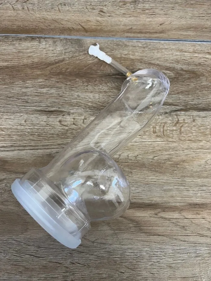 Big Ballz Penis with Balls Pump Cylinder Ballisticmetal Male Sex Toys