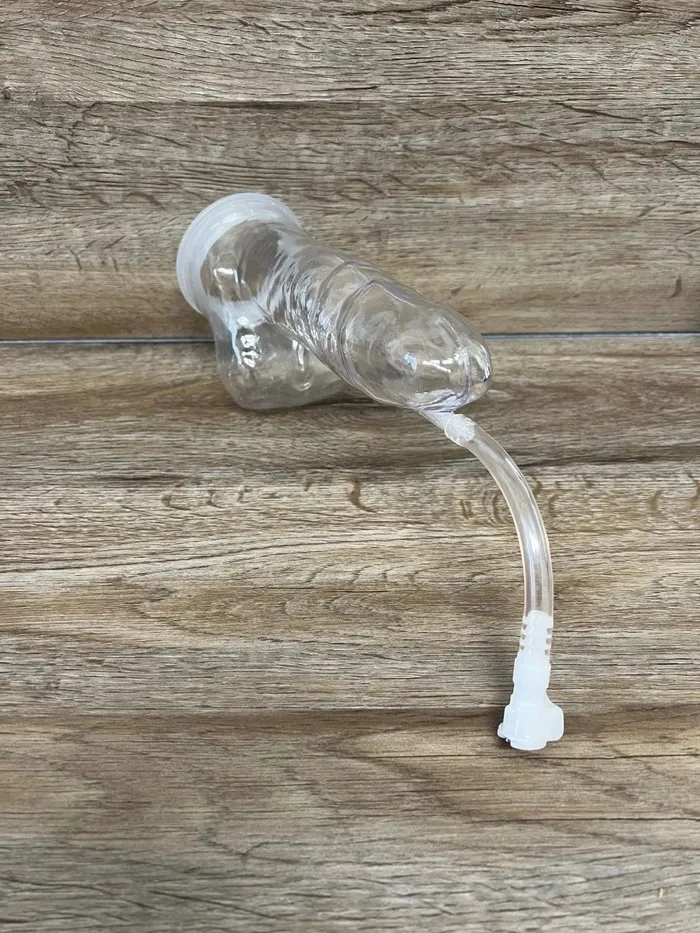 Big Ballz Penis with Balls Pump Cylinder Ballisticmetal Male Sex Toys