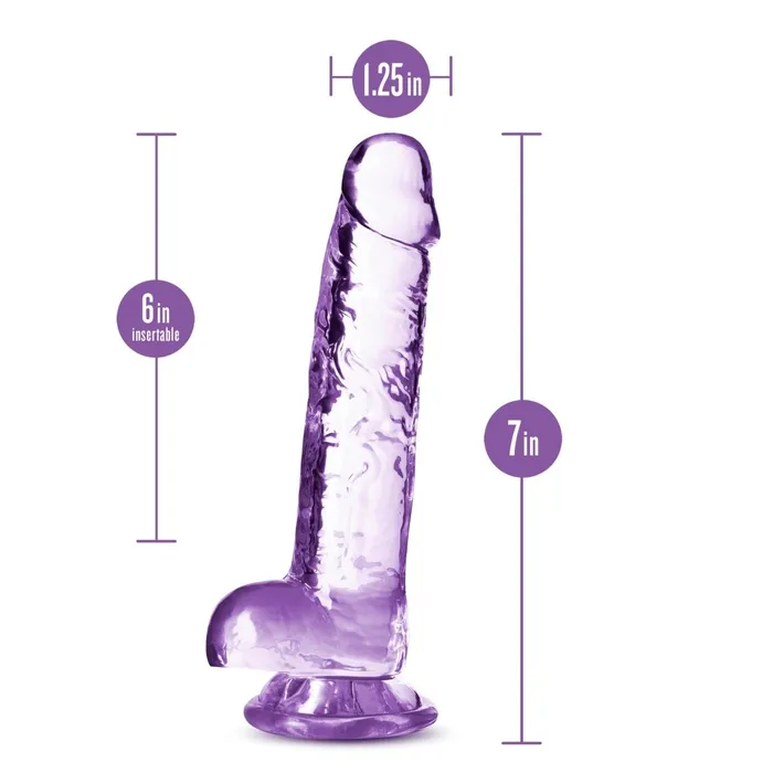 Blush Novelties Dildos Naturally Yours 7 Inch Crystalline Dildo Amethhyst Blush Novelties Dildos Naturally Yours 7 Inch Crystalline Dildo Amethhyst