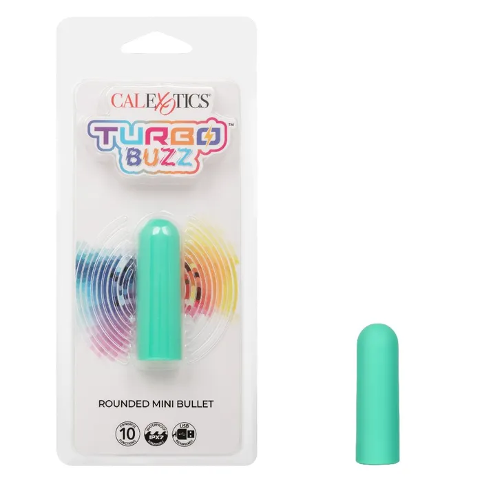 CalExotics Female Sex Toys Turbo Buzz Rounded Mini Bullet Green
