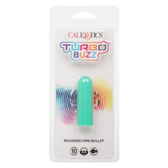 CalExotics Female Sex Toys Turbo Buzz Rounded Mini Bullet Green CalExotics Female Sex Toys Turbo Buzz Rounded Mini Bullet Green