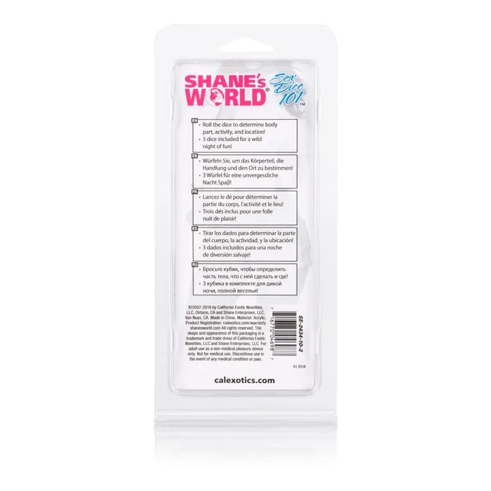 CalExotics Shanes World Sex Dice 101 Couples