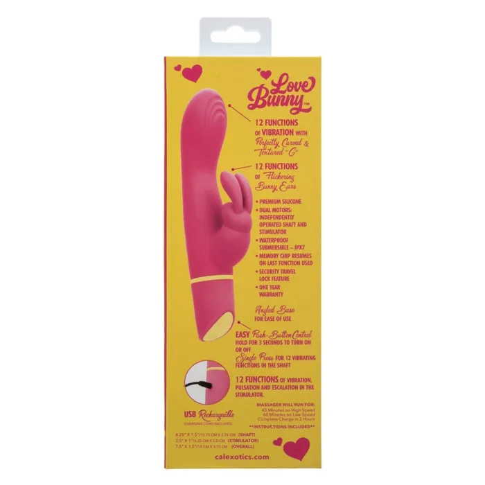 CalExotics Vibrators Love Bunny Vibrating G Bunny Pink CalExotics Vibrators Love Bunny Vibrating G Bunny Pink
