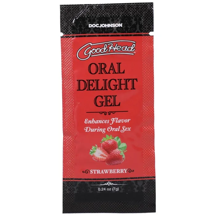 Doc Johnson Enhancers Goodhead Oral Delight Gel Strawberry 024 Oz