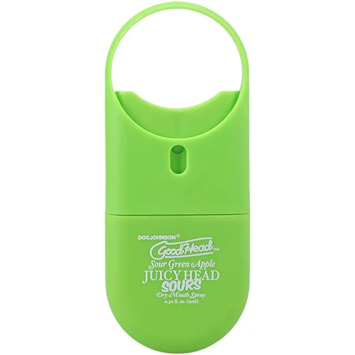 Doc Johnson Vibrators Goodhead Juicyhead Dry Mouth Spray to Go Sour Green Apple 30 Oz