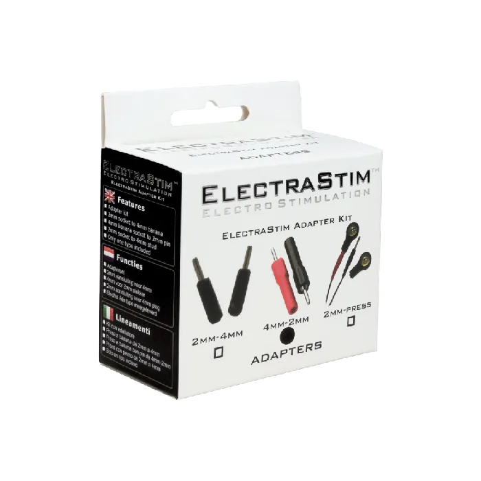 ElectraStim Anal 4mm Banana Plug to 2mm Pin Converter Kit 2 Pack