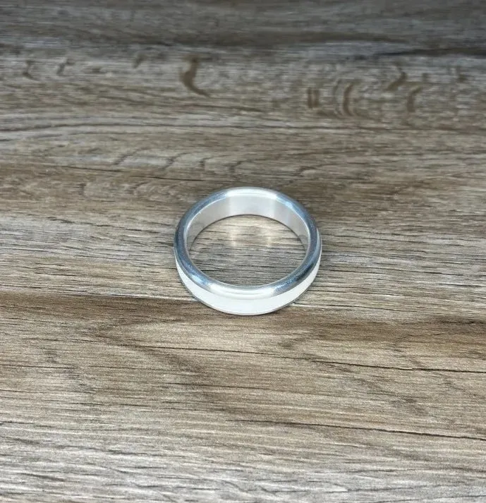 Female Sex Toys Ballisticmetal Lumiglo Style Glow in the Dark Cockring in Aluminum
