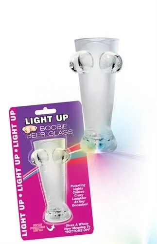 Hott Products Dildos Light Up Boobie Beer Glass