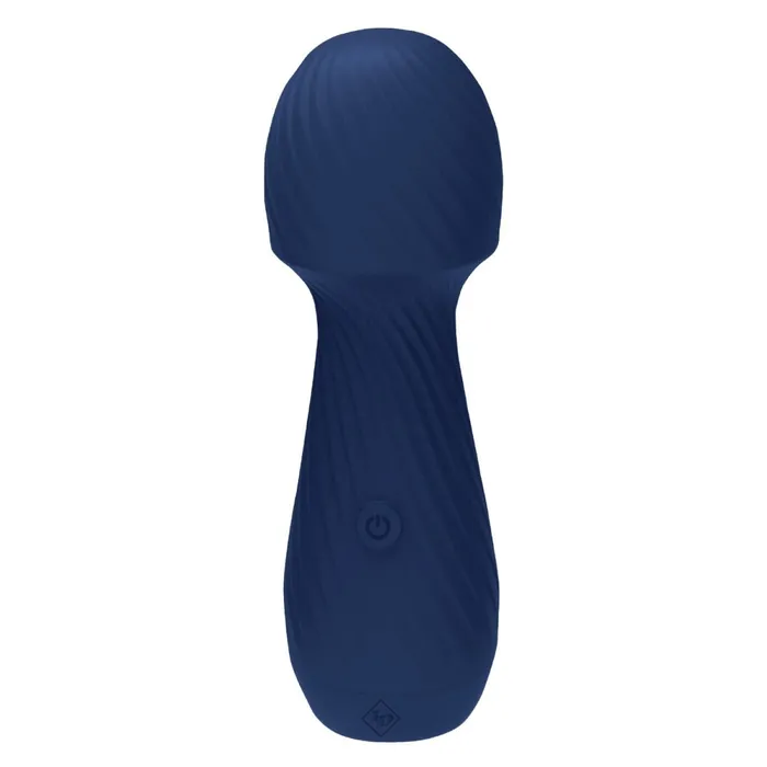 ID Lubricants Vibrators Travel With Me Mini Pleasure Wand Blue