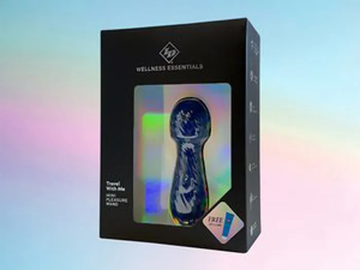ID Lubricants Vibrators Travel With Me Mini Pleasure Wand Blue ID Lubricants Vibrators Travel With Me Mini Pleasure Wand Blue
