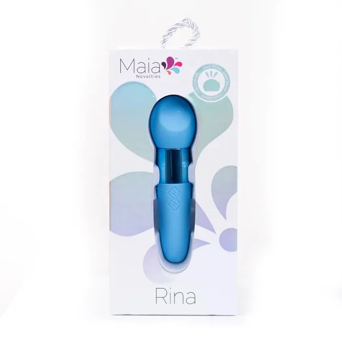 Maia Toys Rina Rechargeable Dual Motor Silicone 15 Function Vibrator Blue Vibrators Maia Toys Rina Rechargeable Dual Motor Silicone 15 Function Vibrator Blue Vibrators