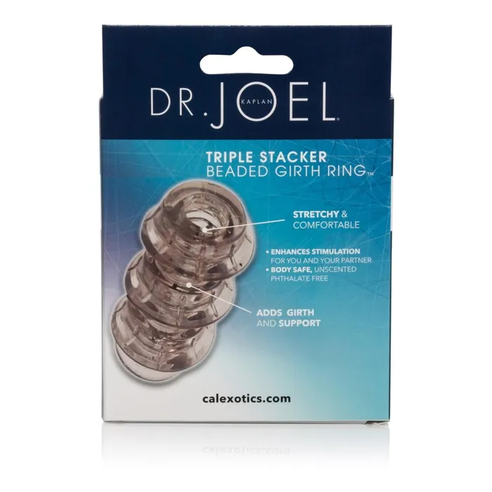 Male Sex Toys CalExotics Dr Joel Kaplan Beaded Girth Ring Triple Stacker